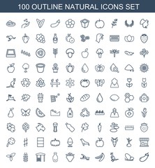 100 natural icons