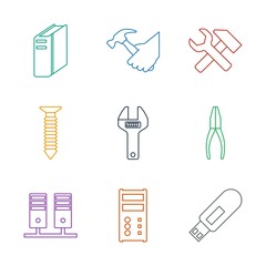 Obraz premium hardware icons