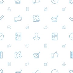 yes icons pattern seamless white background