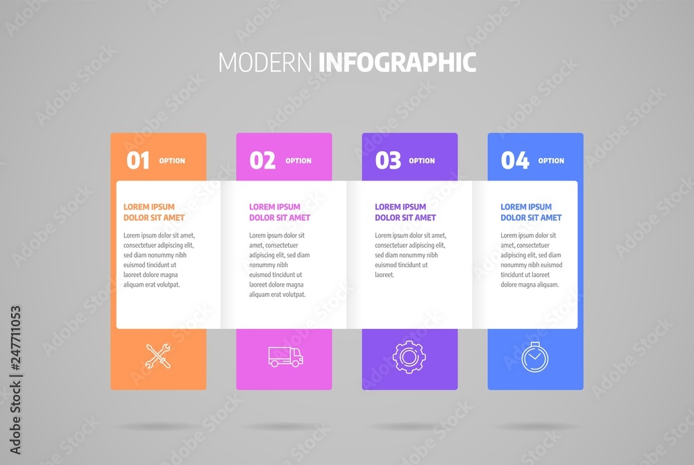 Poster business concept with steps or processes. infographics design vector and marketing icons can be used
