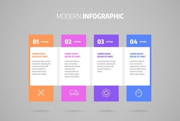 Business concept with steps or processes. Infographics design vector and marketing icons can be used for workflow layout, diagram, annual report, web design.