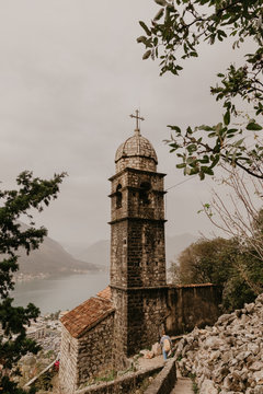 30 nov 2018.Kotor.church of Our Leady of Remedy in Kotor.Montenegro. - Image.