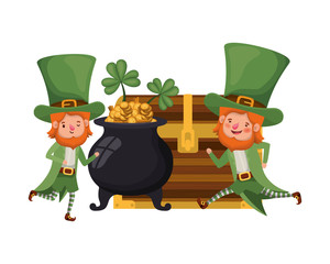 leprechauns with cauldron avatar character