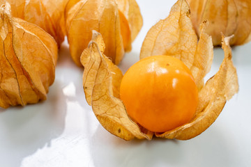 Close up of cape gooseberry