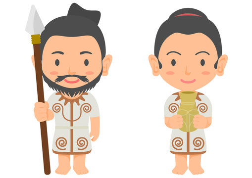 縄文時代の男性と女性