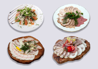 Assorted meat on a plate