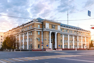 Fototapeta na wymiar Department of the Federal Security Service of Russia in the Kurgan region, Russia.