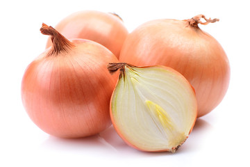 Onion isolated on white background