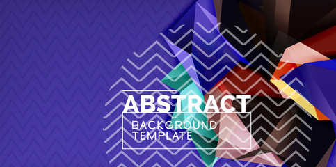 Triangular low poly background design