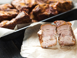 Hot pork slices