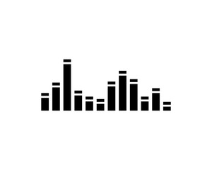 Fototapeta premium Sound waves vector illustration