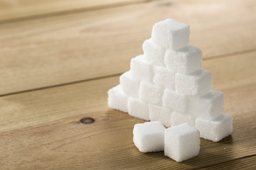 積み上げた角砂糖
