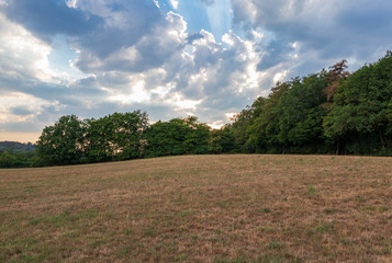 The landscape of Low Saxony in Germany