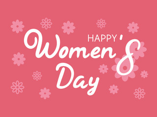 Happy Women's Day greeting card