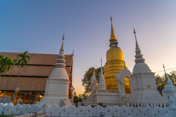 Naklejka premium Wat Suan Dok in Chiangmai, Thailand.