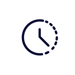 Clock icon, Vector illustration Time icon