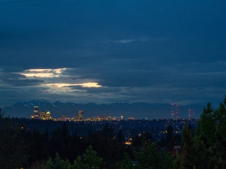 Seattle Skyline Sunset