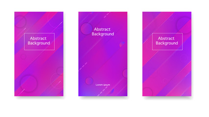 Creative cover in a minimalist style. Color geometric gradient, futuristic background. Gradient, neon, lines, forms. Vector.