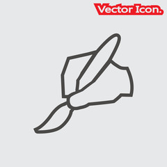 Fototapeta premium hand writing icon isolated sign symbol and flat style for app, web and digital design. Vector illustration.