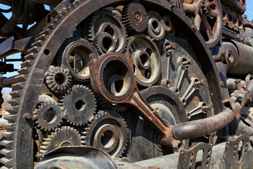 rusty mechanical components