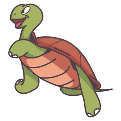 walking turtle cartoon