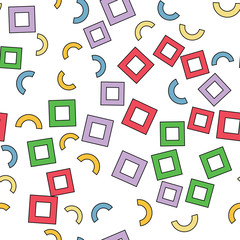 Vector seamless pattern background. Modern stylish abstract texture. Different geometric figures