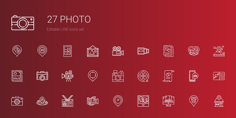 photo icons set