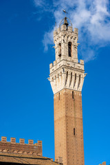 Fototapeta na wymiar Torre del Mangia - Siena Tuscany Italy