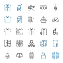 clothes icons set