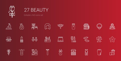 beauty icons set