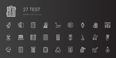 test icons set