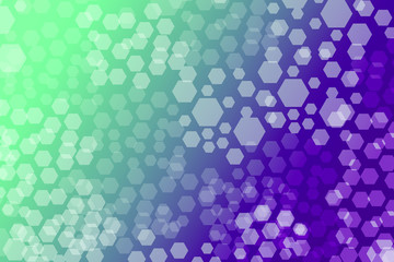 Hexagon Bokeh lights gradient background template
