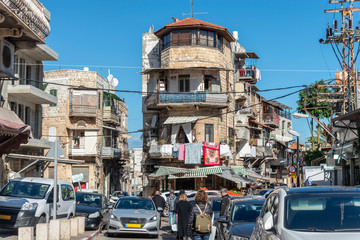 Wadi nisnas neighborhood on the lower part of Haifa city