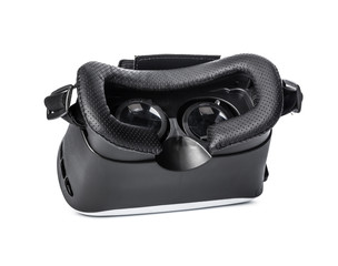 VR. Virtual reality glasses on white background