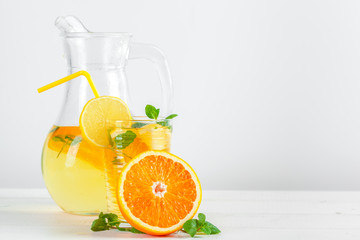 Citrus lemonade,summer drink.