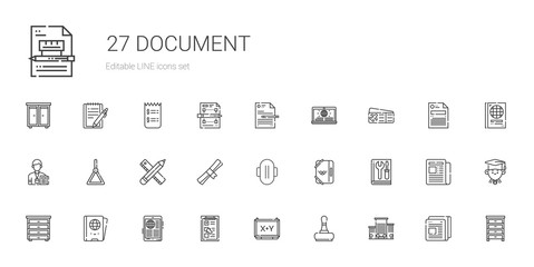 document icons set