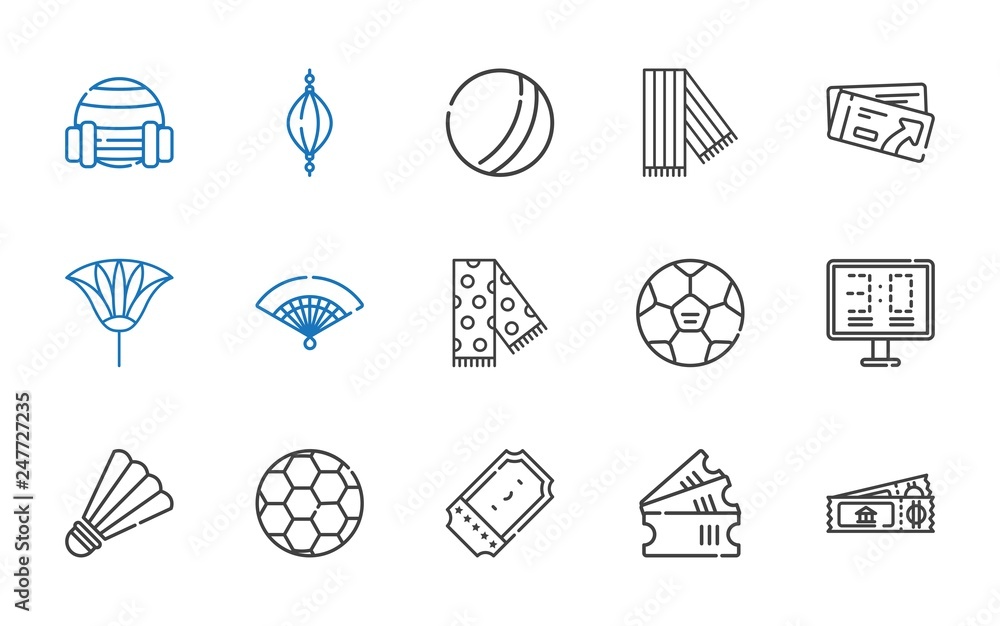 Poster soccer icons set