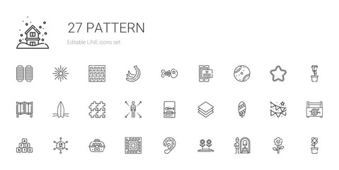 pattern icons set