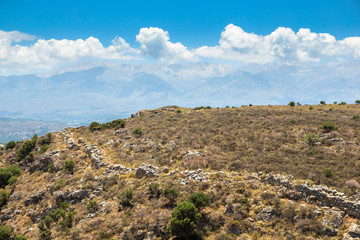  Turkish medieval fortress at Ancient Aptera in Crete, Greece