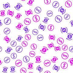 USA money dollar symbol. Seamless vector EPS 10 pattern