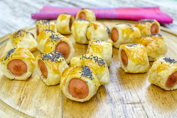 feuilletés saucisses