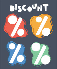 Percent vector icon