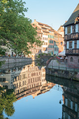 Old colorful timbered houses in Strasbourg France