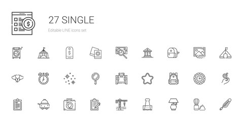single icons set