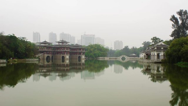 Park time lapse in Naning China 25fps 10sec 16:9 