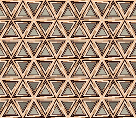 Geometrical seamless pattern consisting of triangular elements. Useful as design element for texture and artistic compositions.