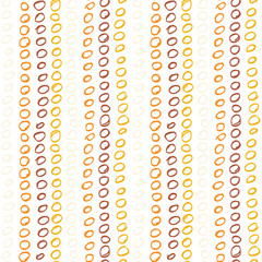 Abstract seamless pattern with freehand  shapes made in vector. Marker marks, strokes and scribbles in pastel colors on white background.