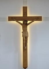 Jesus crucified on the cross