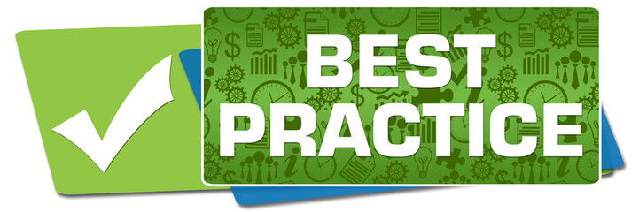 Best Practice Green Business Texture Blue Rounded Squares 