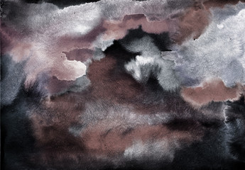 Texture of watercolor on paper. Grunge, background. - 247735057